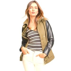 H & M  military/Utility Jacket,  khaki /Tan /Black